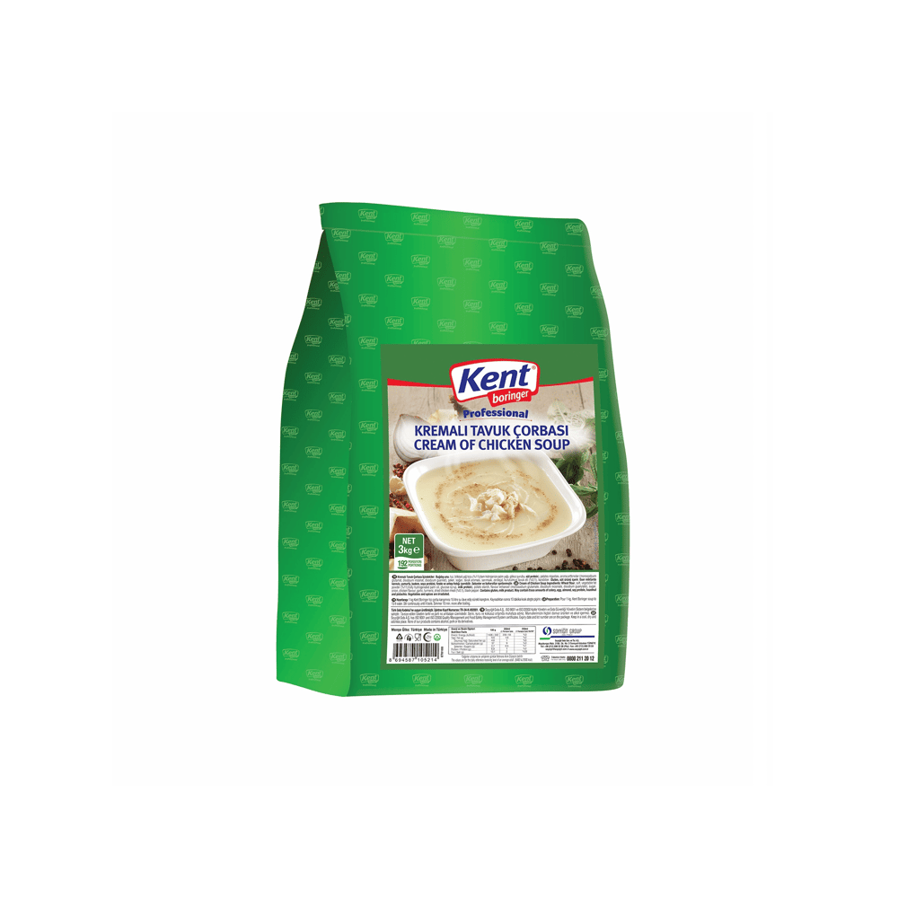 KENT KREMALI TAVUK ÇORBASI 3 KG*4 ADET - KENT - EDT1026 - EDT İstanbul