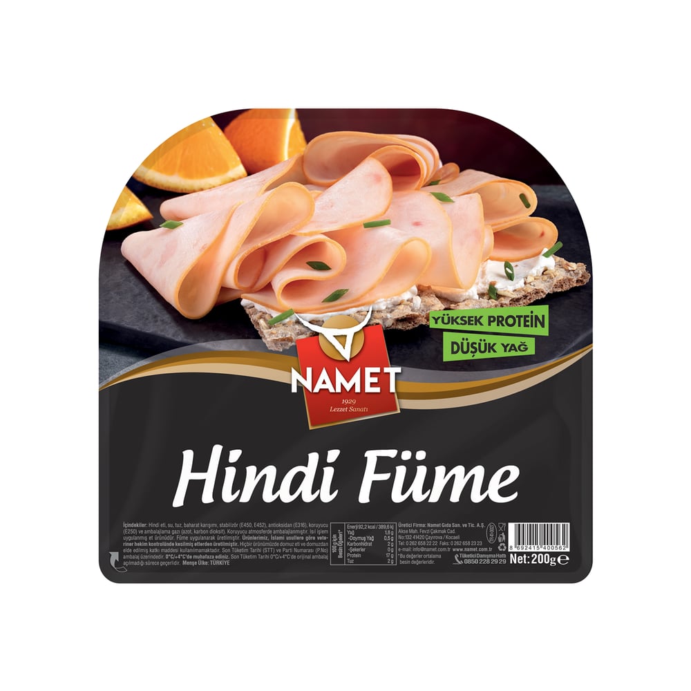 NAMET HİNDİ FÜME 200 GR*6 - NAMET - EDT1560 - EDT İstanbul