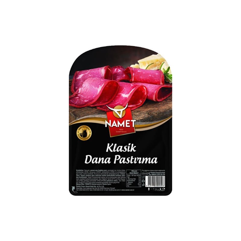 NAMET PASTIRMA DİLİMLİ ÇEMENSİZ 500 GR*8 - NAMET - EDT1564 - EDT İstanbul