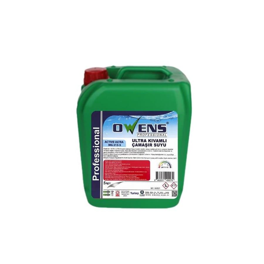 OWENS ÇAMAŞIR SUYU 5 KG*4 YOĞUN KIVAM - OWENS - EDT1649 - EDT İstanbul
