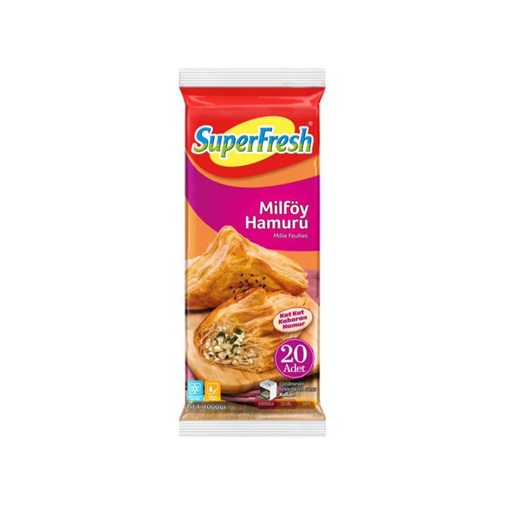 SÜPERFRESH MİLFÖY HAMURU 1000 GR*10 - SÜPERFRESH - EDT3266 - EDT İstanbul
