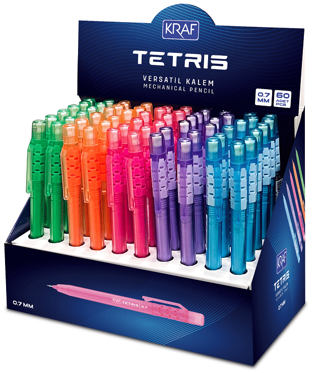 KRAF VERSATİL KALEM TETRIS 0,7 60 LI MP-100