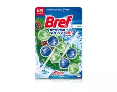 Bref Power Aktiv Katı Klozet Blok Çam Kokulu 2'li Paket