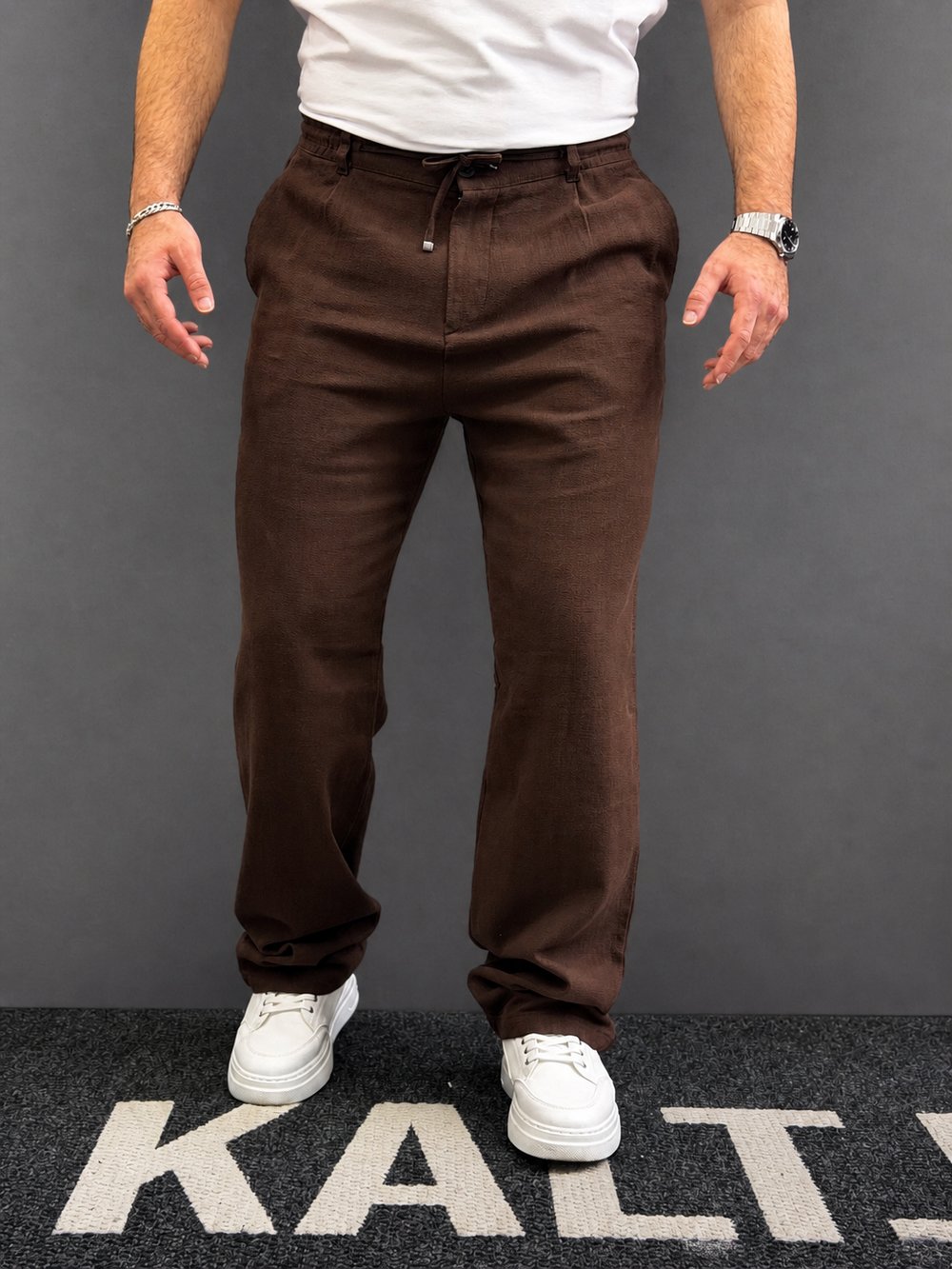 Baggy Keten Pantolon