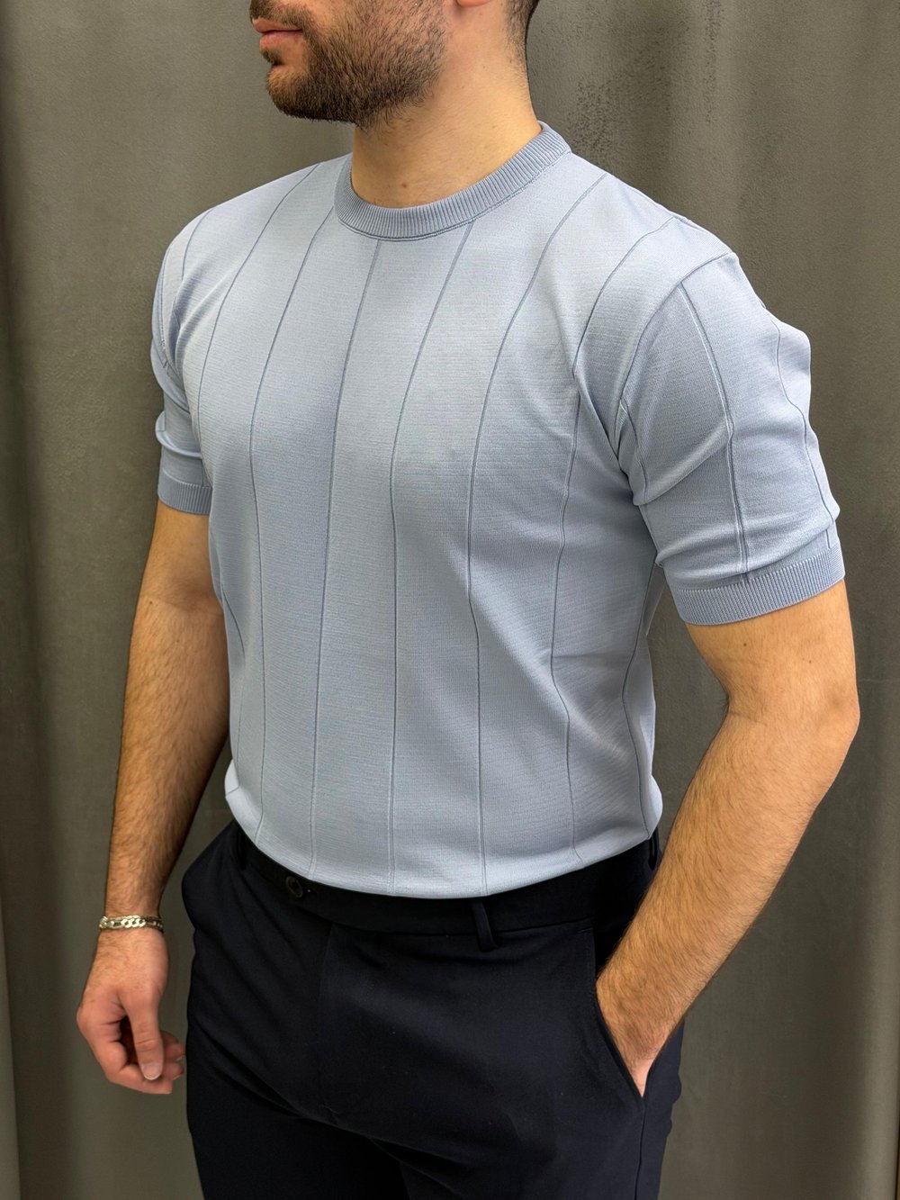 Bebe Mavisi Slimfit Triko Tişört