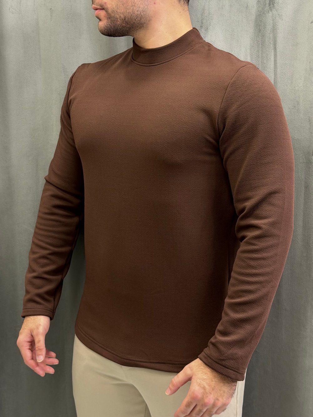 Yarım Balıkçı Yaka Sweatshirt