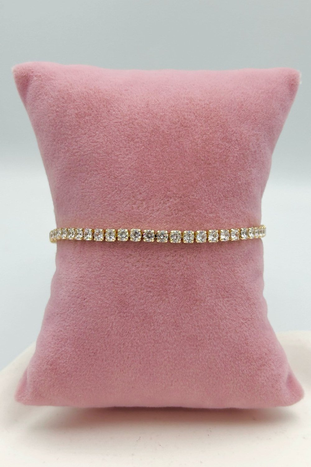 Özel Seri 14K Altın Kaplama Su Yolu Kadın Bileklik-1. Sınıf Kalite/Kararmaz/Paslanmaz-(17 cm+2 cm)