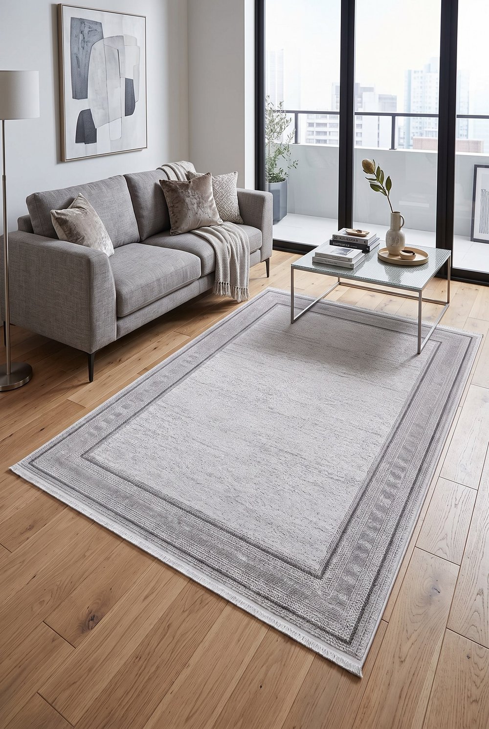 Etina %100 Akrilik Premium Ultra Yumuşak Dokulu Modern Salon ,Antre ve Oturma Odası Halısı 7611A