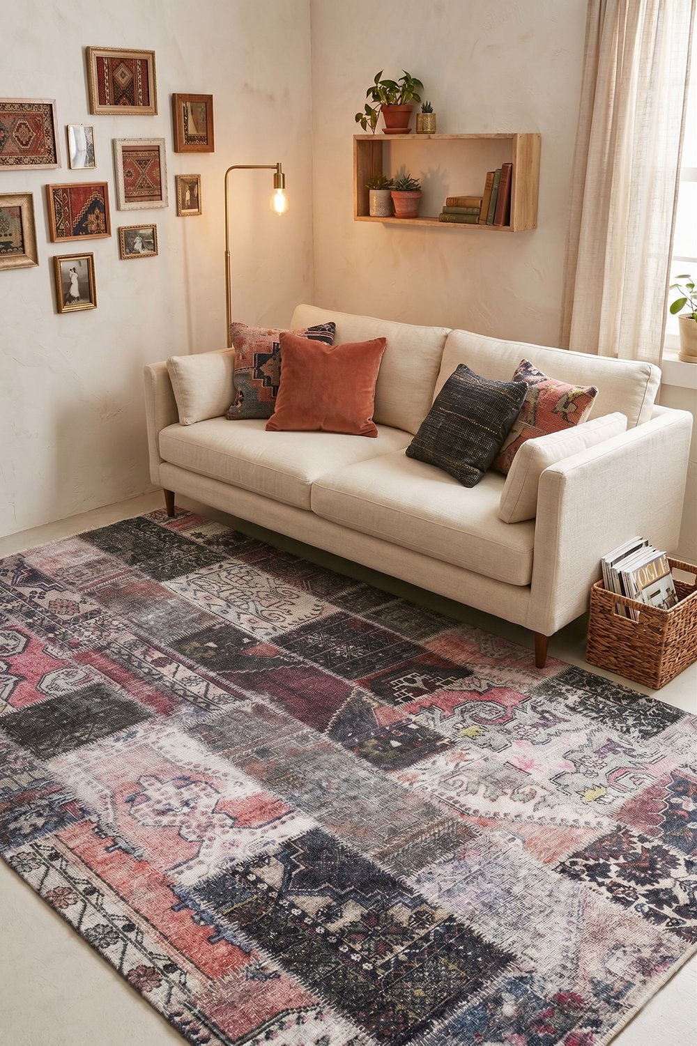 Madrid Vl Premium Yıkanabilir Pamuklu Kaymaz Tabanlı Saçaklı Kilim-