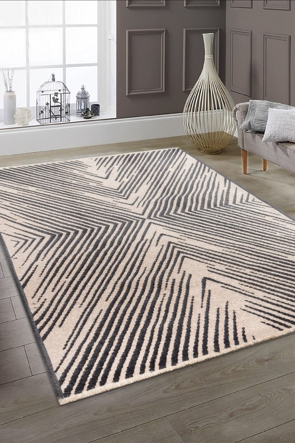 Vance Vl Yıkanabilir Kaydırmaz Çift Taraf Pamuk Dokuma Premium Kalite Kilim