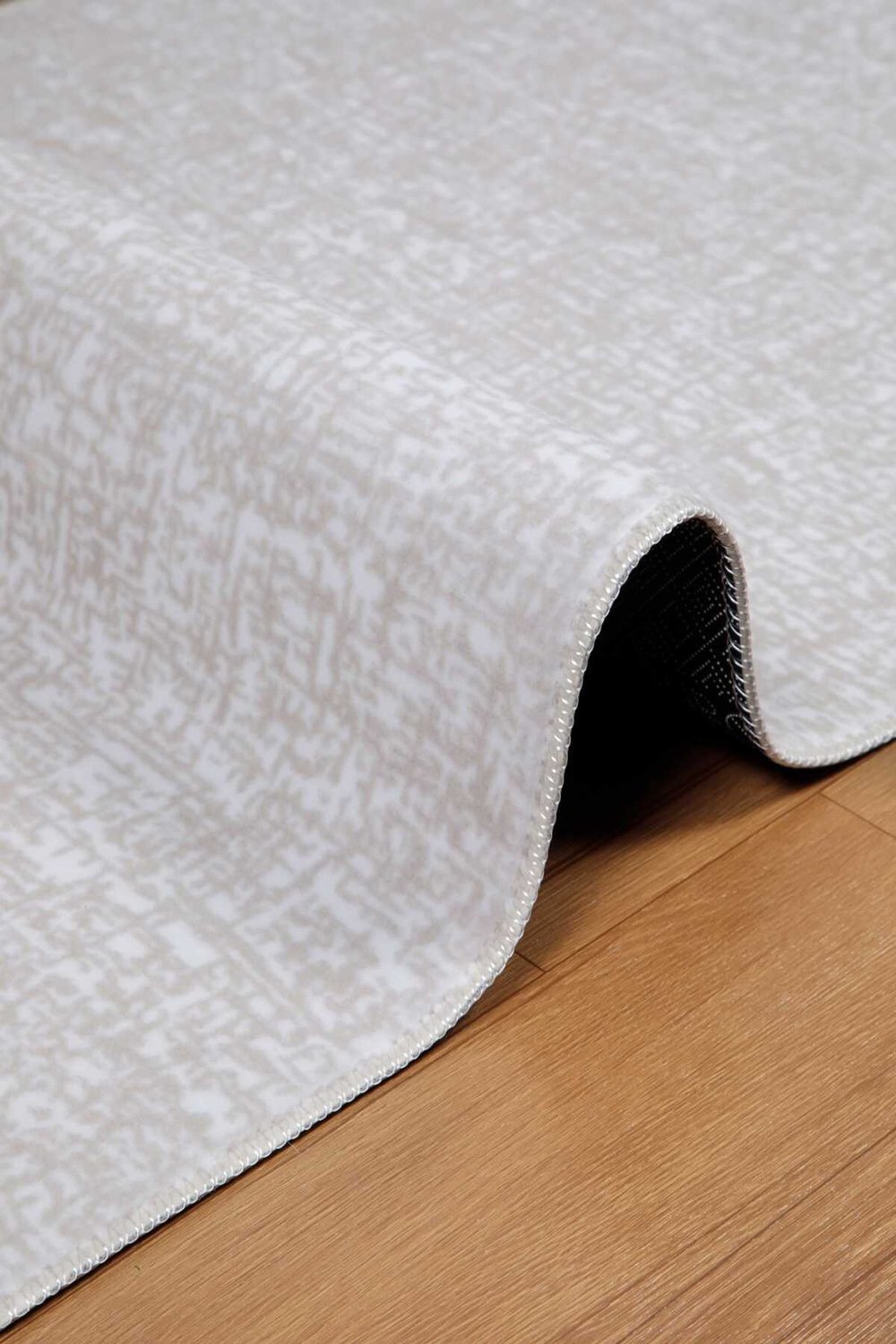 Vl Yıkanabilir Kaymaz Tabanlı Briella Kesme Rulo Halı Yolluk Krem-bej