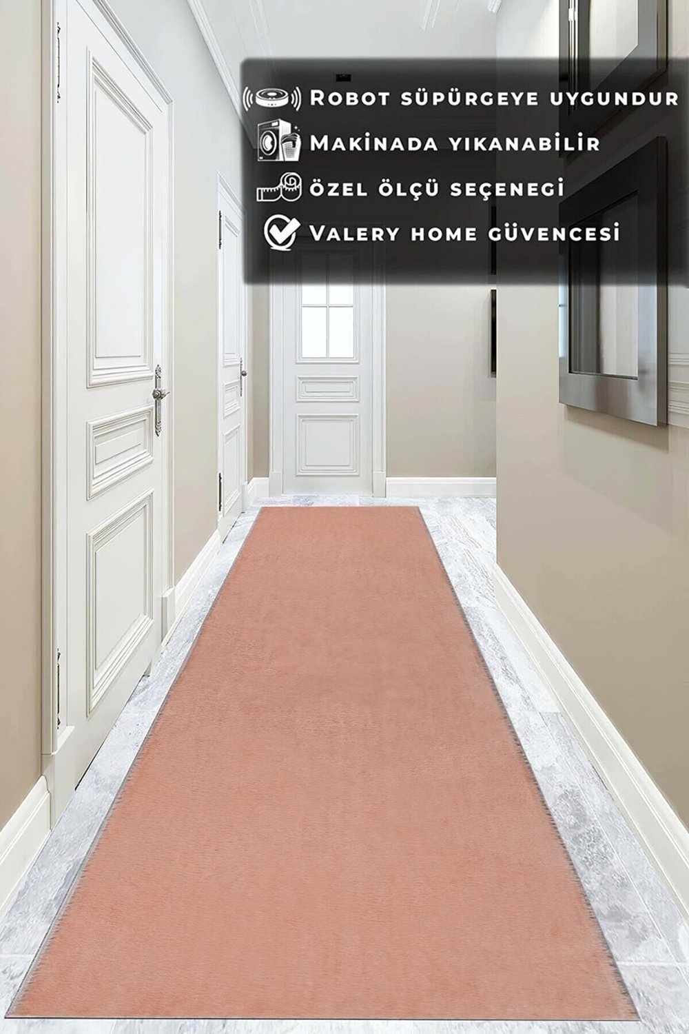 Vl Yıkanabilir Post Peluş Yolluk Pembe