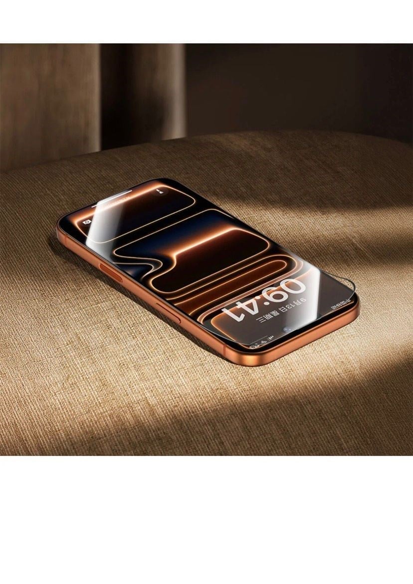 Benks iPhone 17 Pro Max Uyumlu Glass Warrior 2.0 AR Coating EZFita Safir Ekran Koruyucu Uygulama Aparatı Şeffaf
