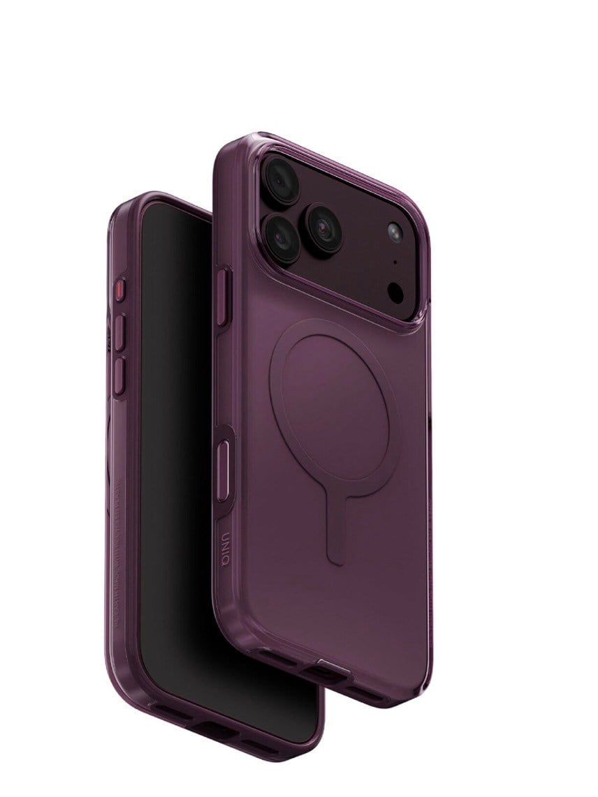 UNIQ iPhone 18 Pro Clario Magsafe Kılıf Bordo