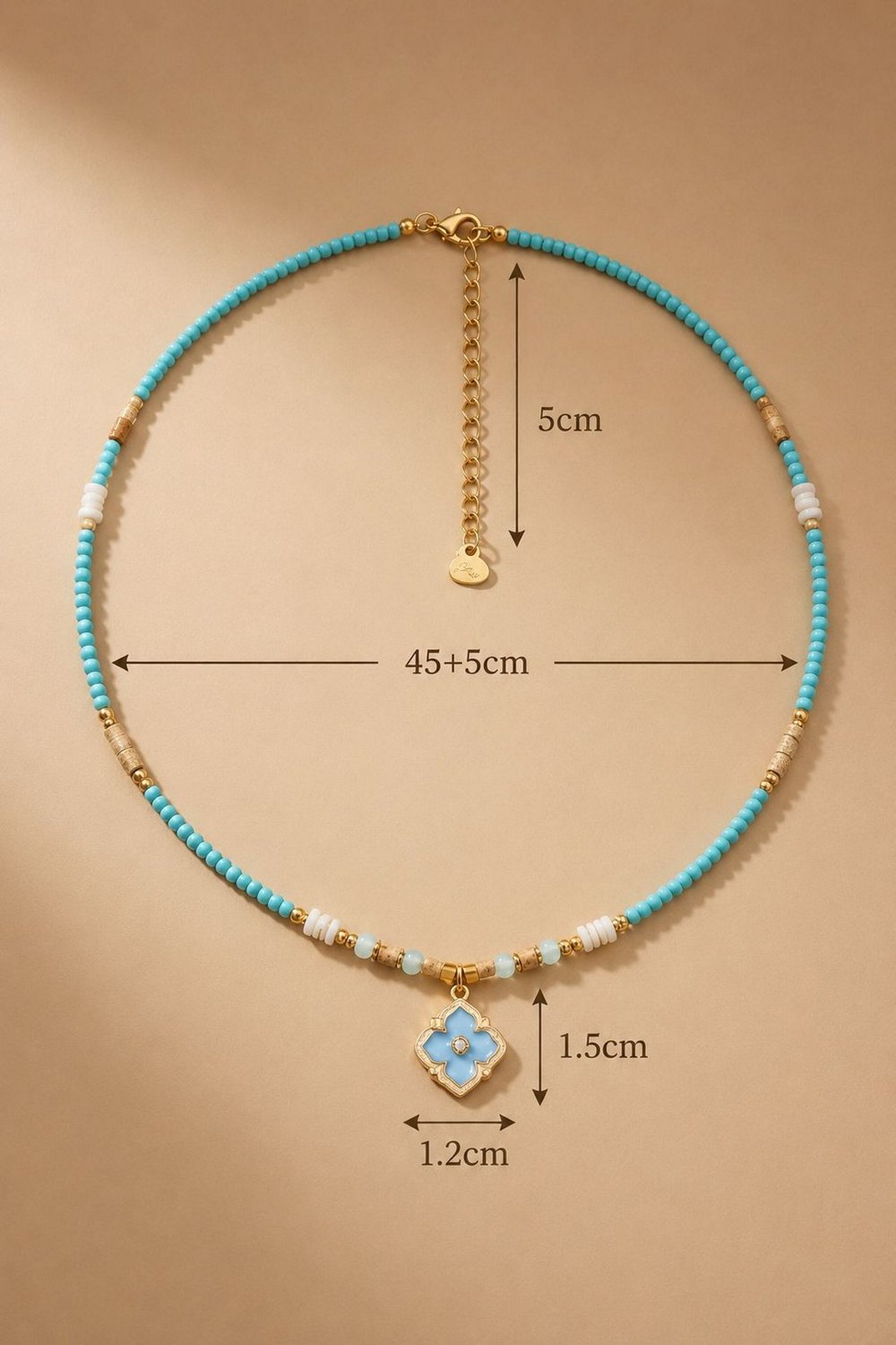 Kadın Çelik Kolye-Bileklik Set Doğal Taş Mineli Yonca Çelik Set