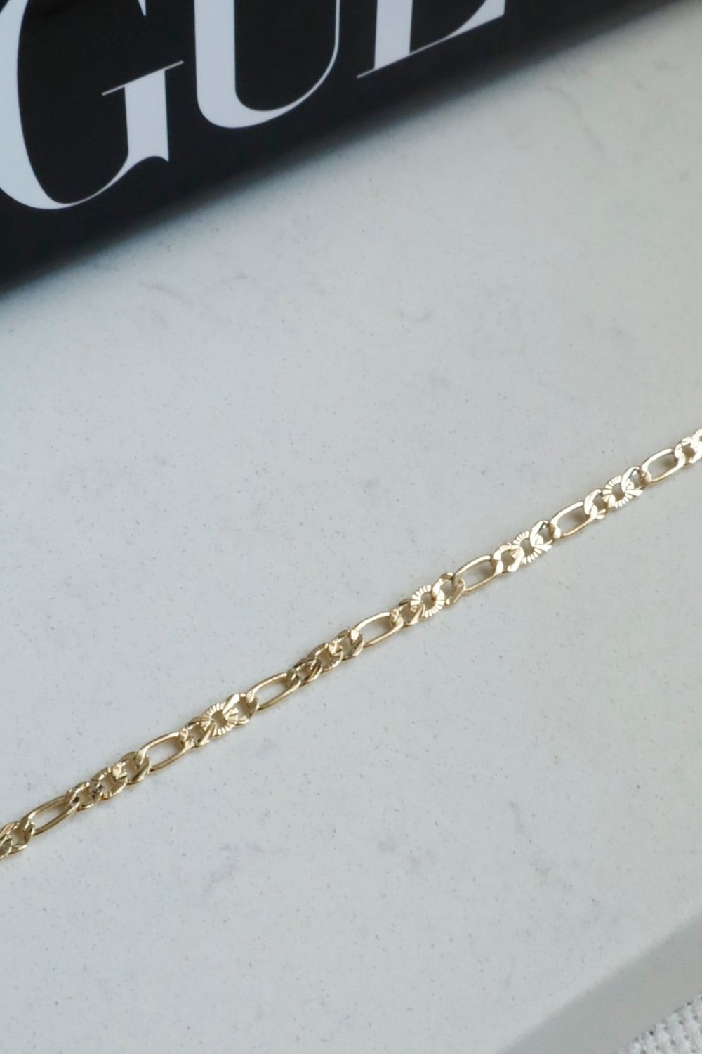 Kadın Kolye Kararmaz 14k Altın Renk Vip Seri İthal İnce Künye Zincir Kolye