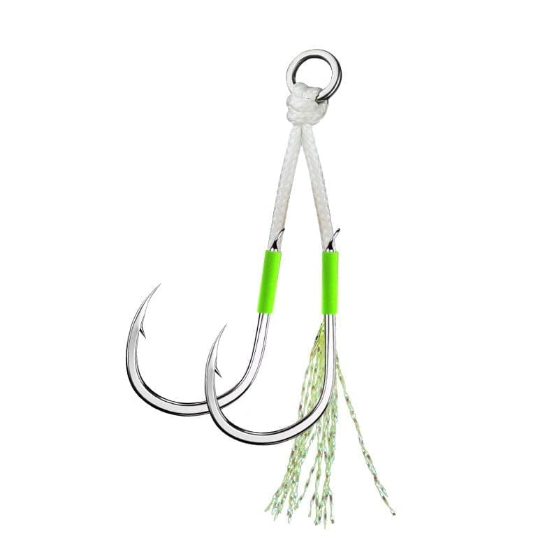 Jigging Asist İğne İkili Set — Yüksek Karbon Çelik