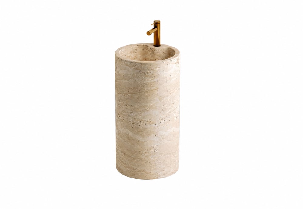 Traverten Monoblok Lavabo