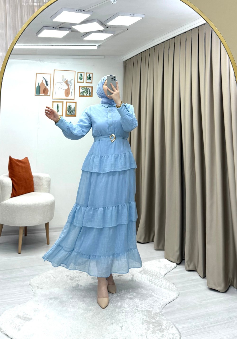 Alina Elbise Mavi  0011 