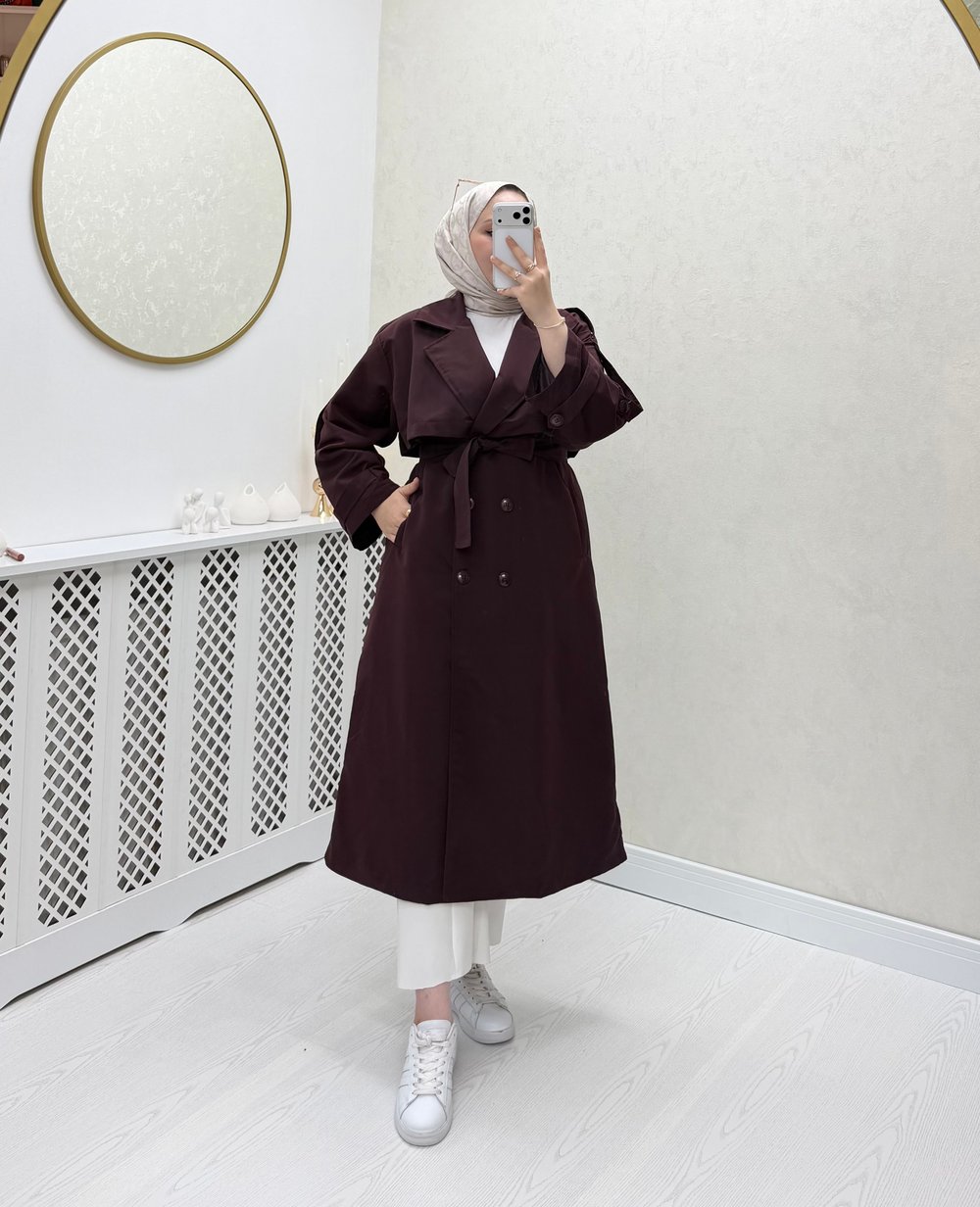 Miama Trençkot Mürdüm