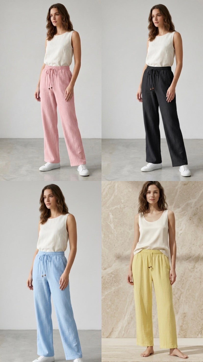 BAYAN HAM KETEN PANTALON 