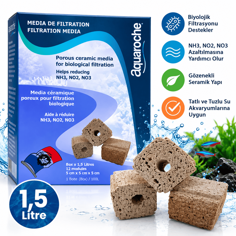 Filter Media Simple Module Bakteri Yuvası (1.5 Litre)