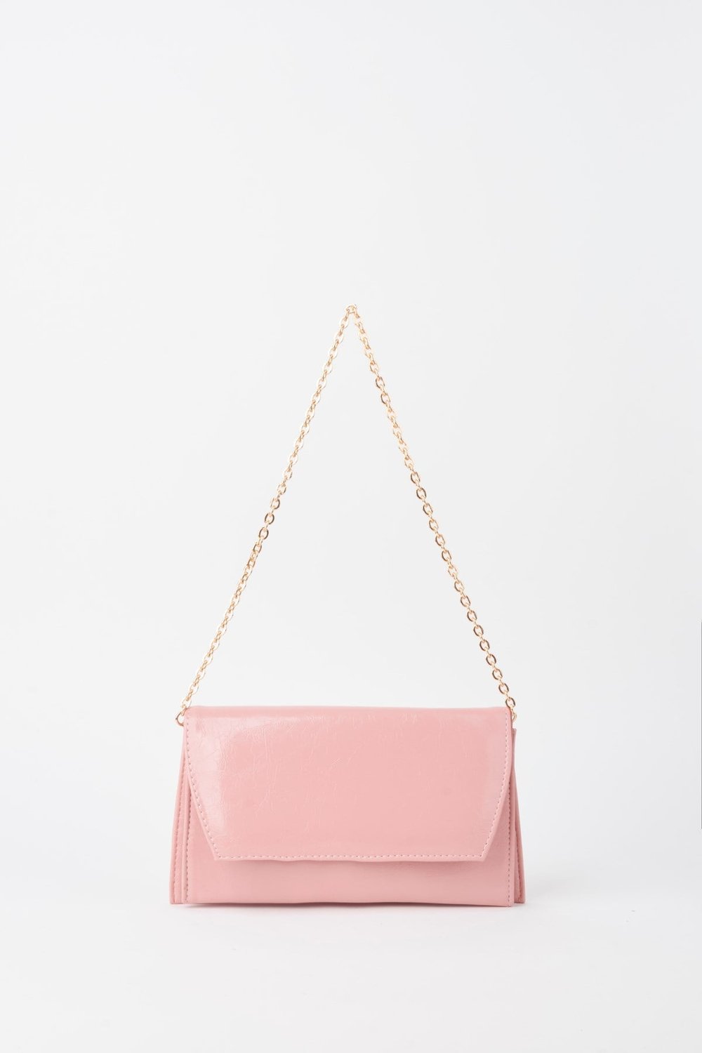 Kadın Pudra Zarf Tasarım 2 Bölmeli Mini Zincir Askılı Çıt Çıt Kapama Clutch Ve El Çantası