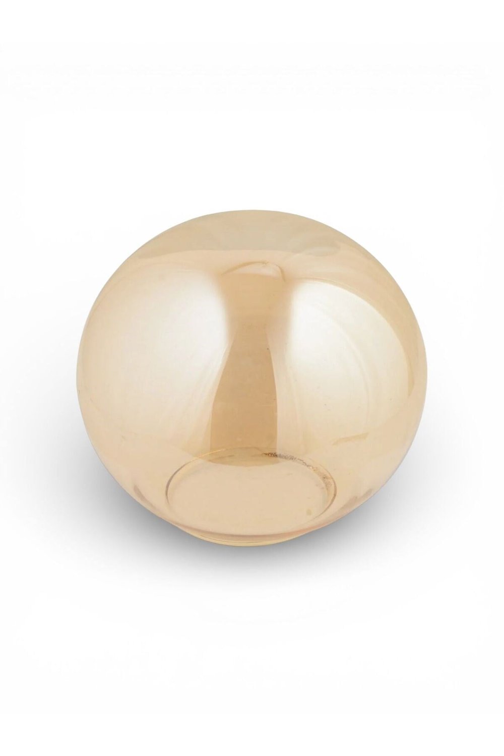 Bal Rengi Cam Glop Küre Lamba Camı – Avize / Aplik Yedek Camı 15 cm Çap