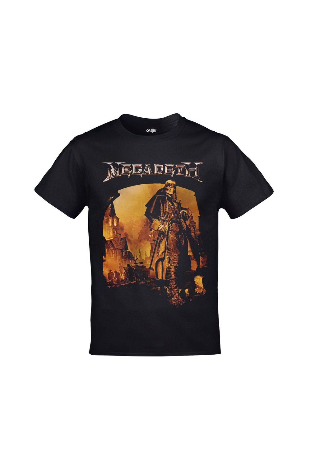 Megadeth The Sick The Dying And The Dead Album Cover Ön Arka Baskılı Unisex Siyah Tshirt