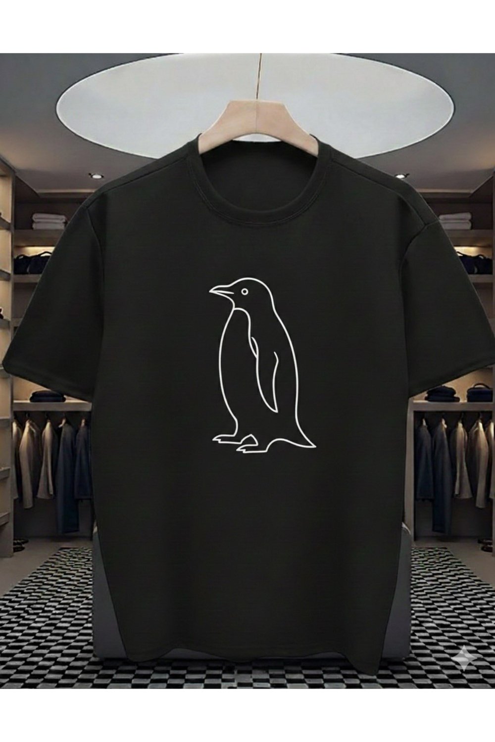 {sevimli penguen} Baskılı Premium Oversize T-shirt