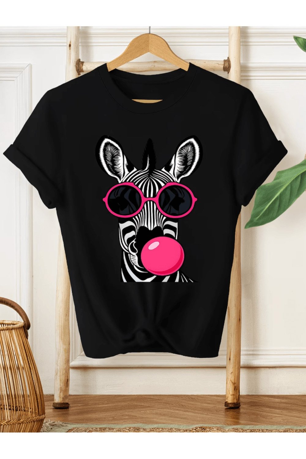 Zebra Detay Baskılı Premium Oversize T-shirt