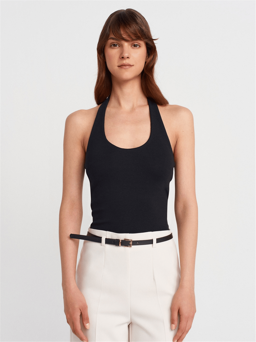 DİLVİN Halter Yaka Top