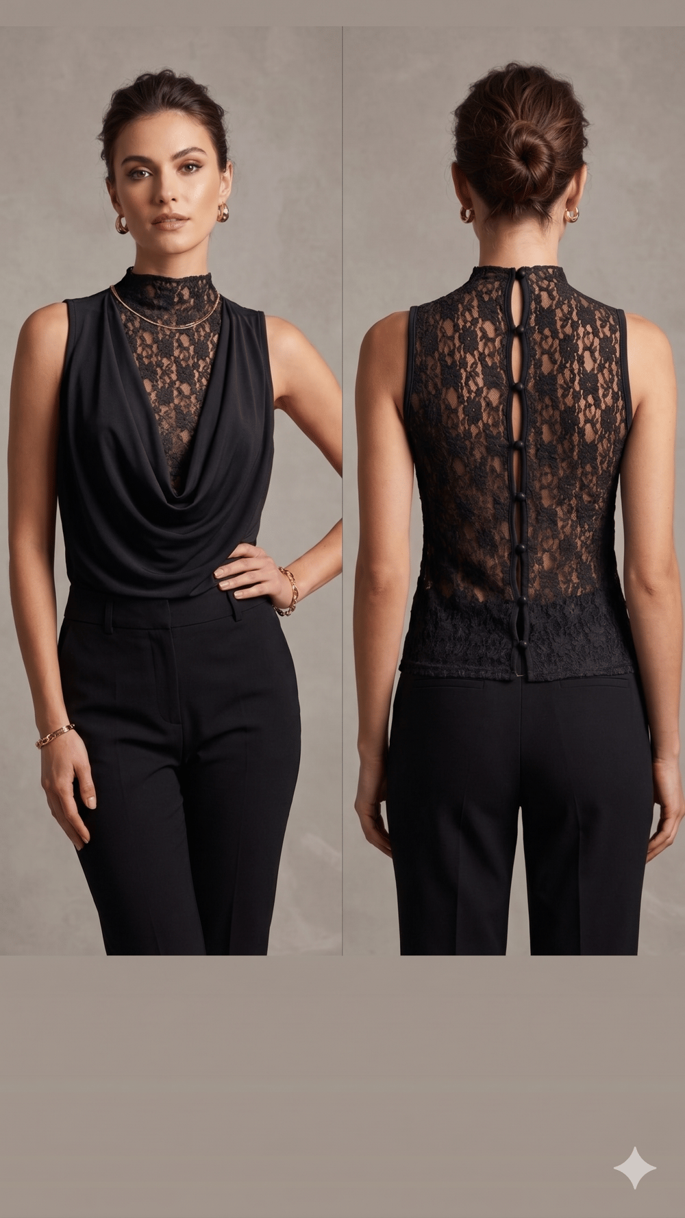 DİMA 5319 YAKA DANTELLİ BLUZ