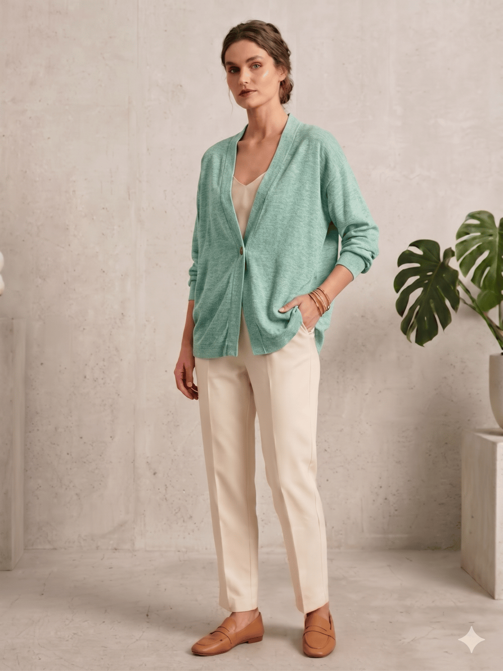 ELEGANT 4637 TENSEL DÜGMELİ KİMONO