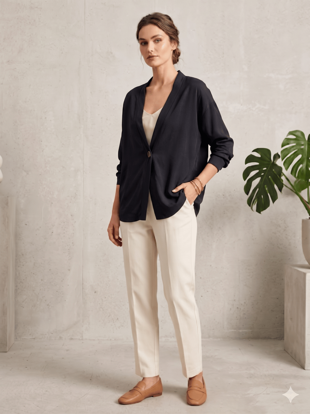 ELEGANT 4637 TENSEL DÜGMELİ KİMONO