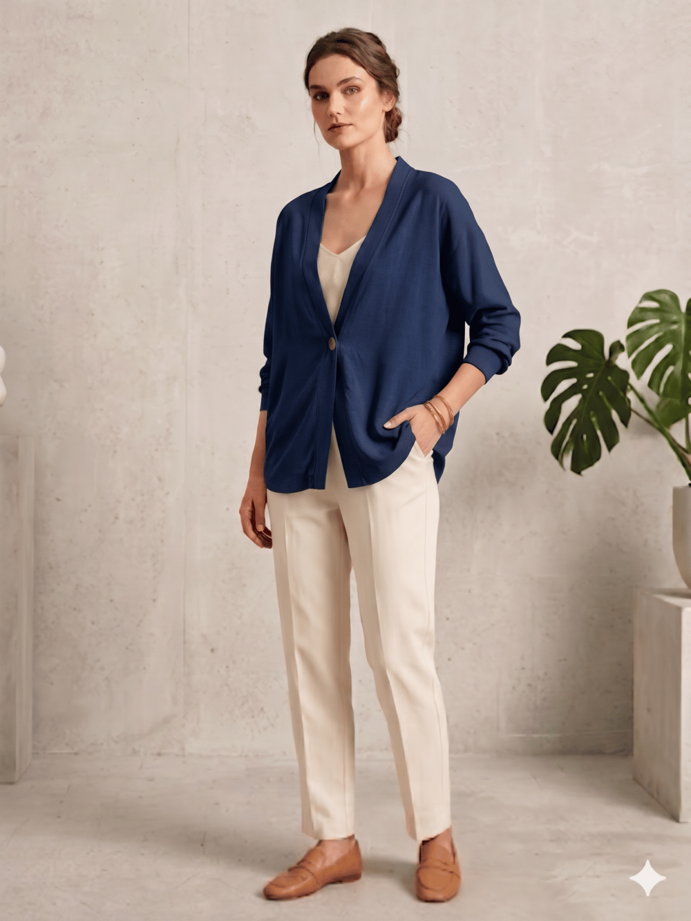 ELEGANT 4637 TENSEL DÜGMELİ KİMONO