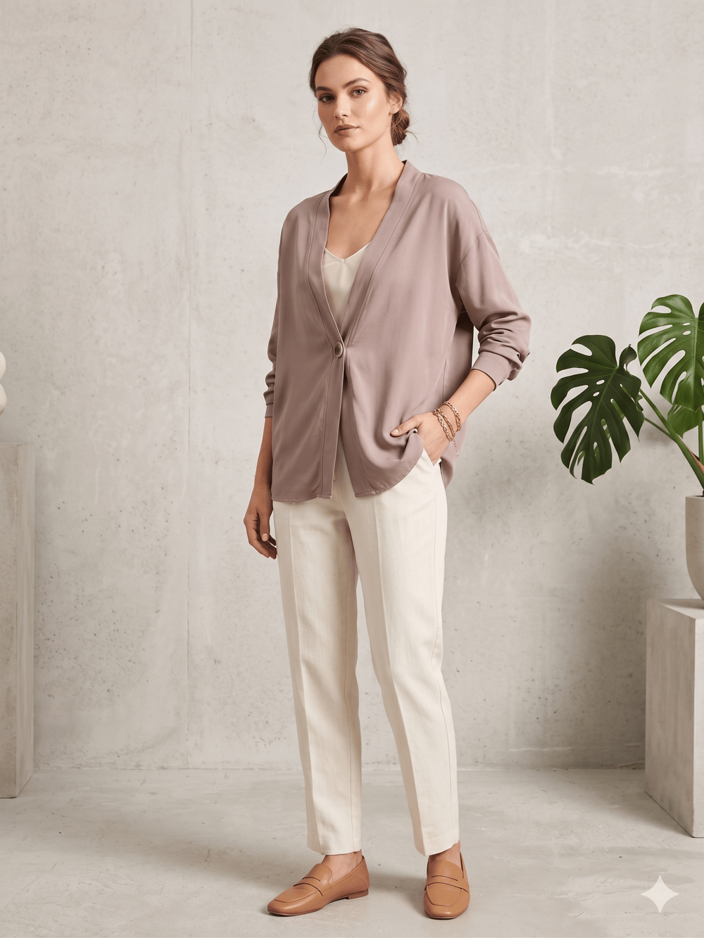 ELEGANT 4637 TENSEL DÜGMELİ KİMONO