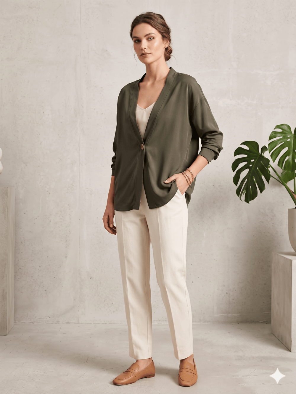 ELEGANT 4637 TENSEL DÜGMELİ KİMONO