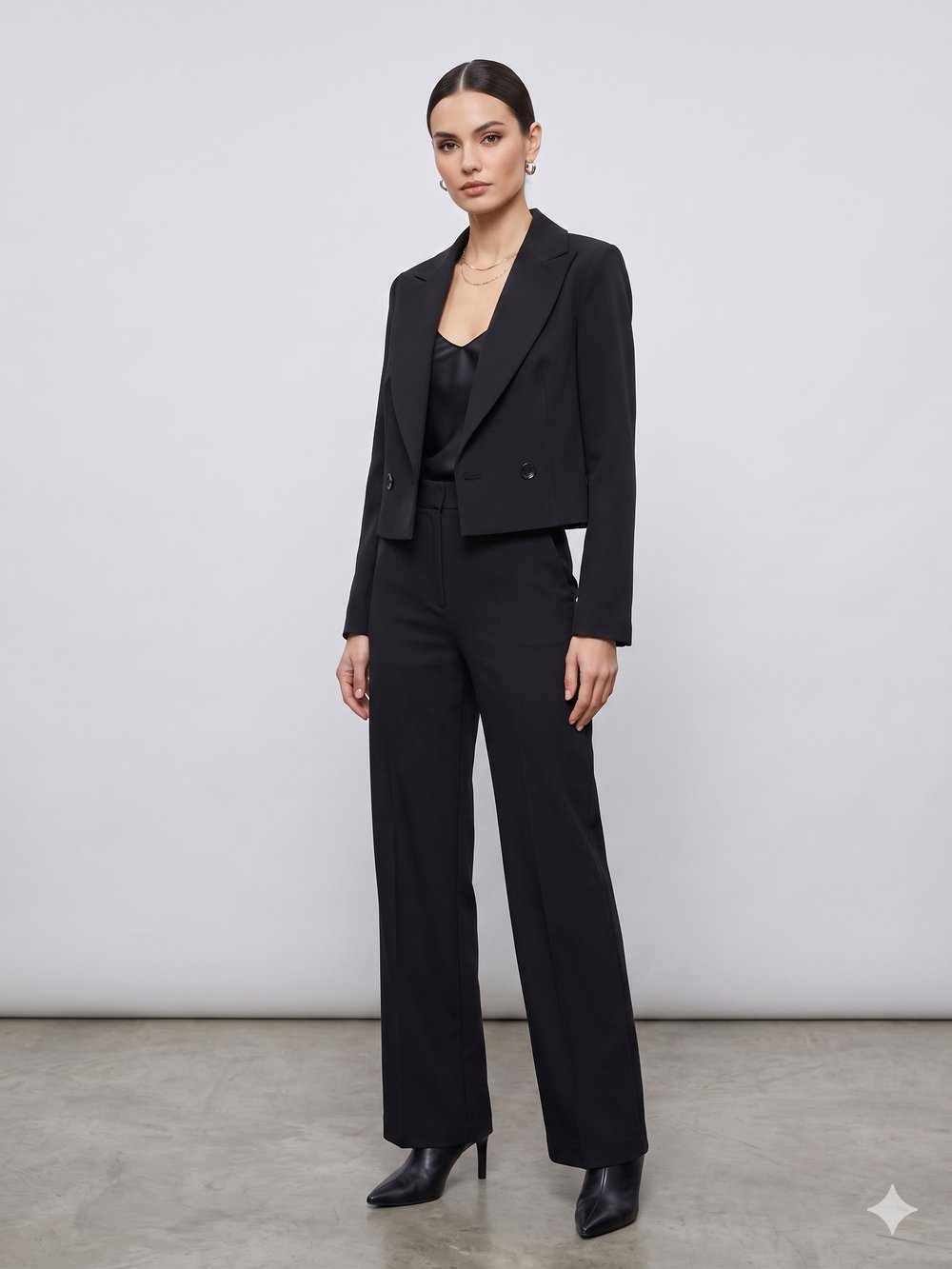 ELEGANT 6796 CROP BLAZER CEKET