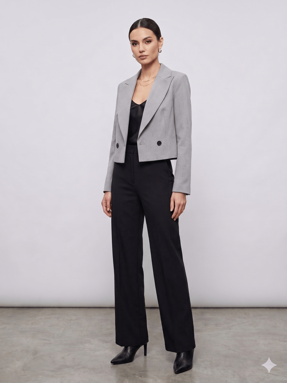 ELEGANT 6796 CROP BLAZER CEKET