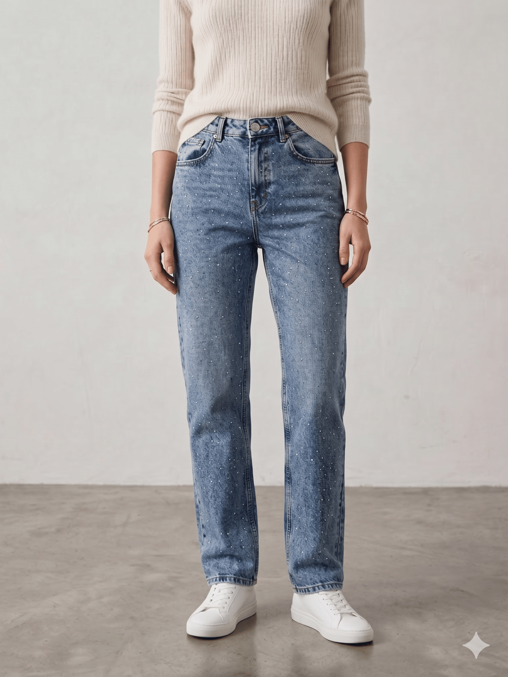 MSSIMO 24124 TAŞLI WİDE LEG JEAN