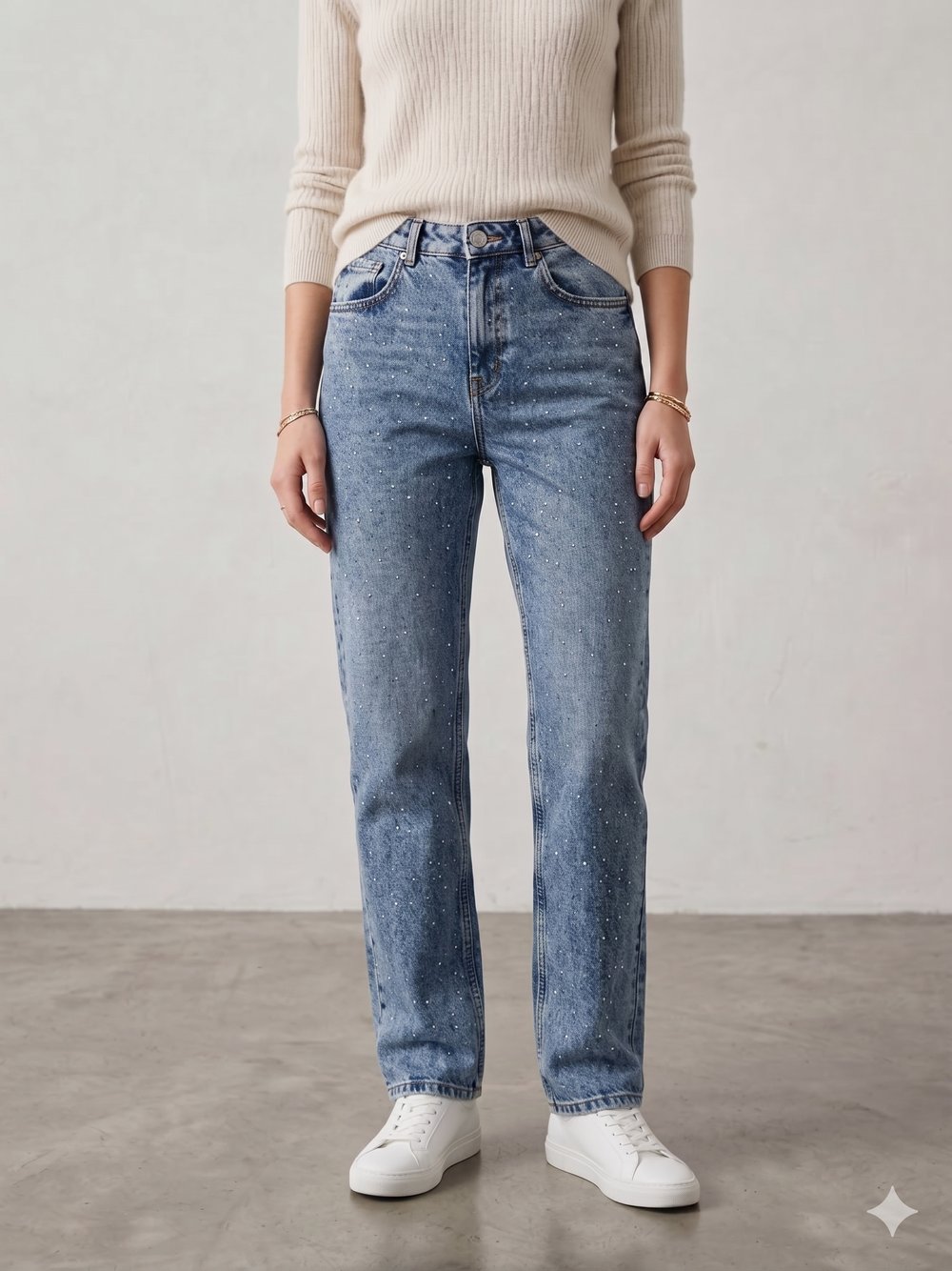 MSSIMO 24124 TAŞLI WİDE LEG JEAN
