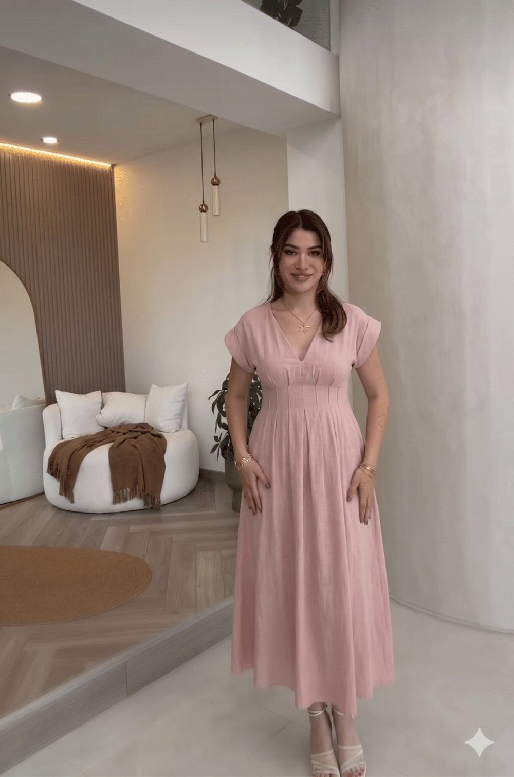 RU 3082 KETEN ELBİSE