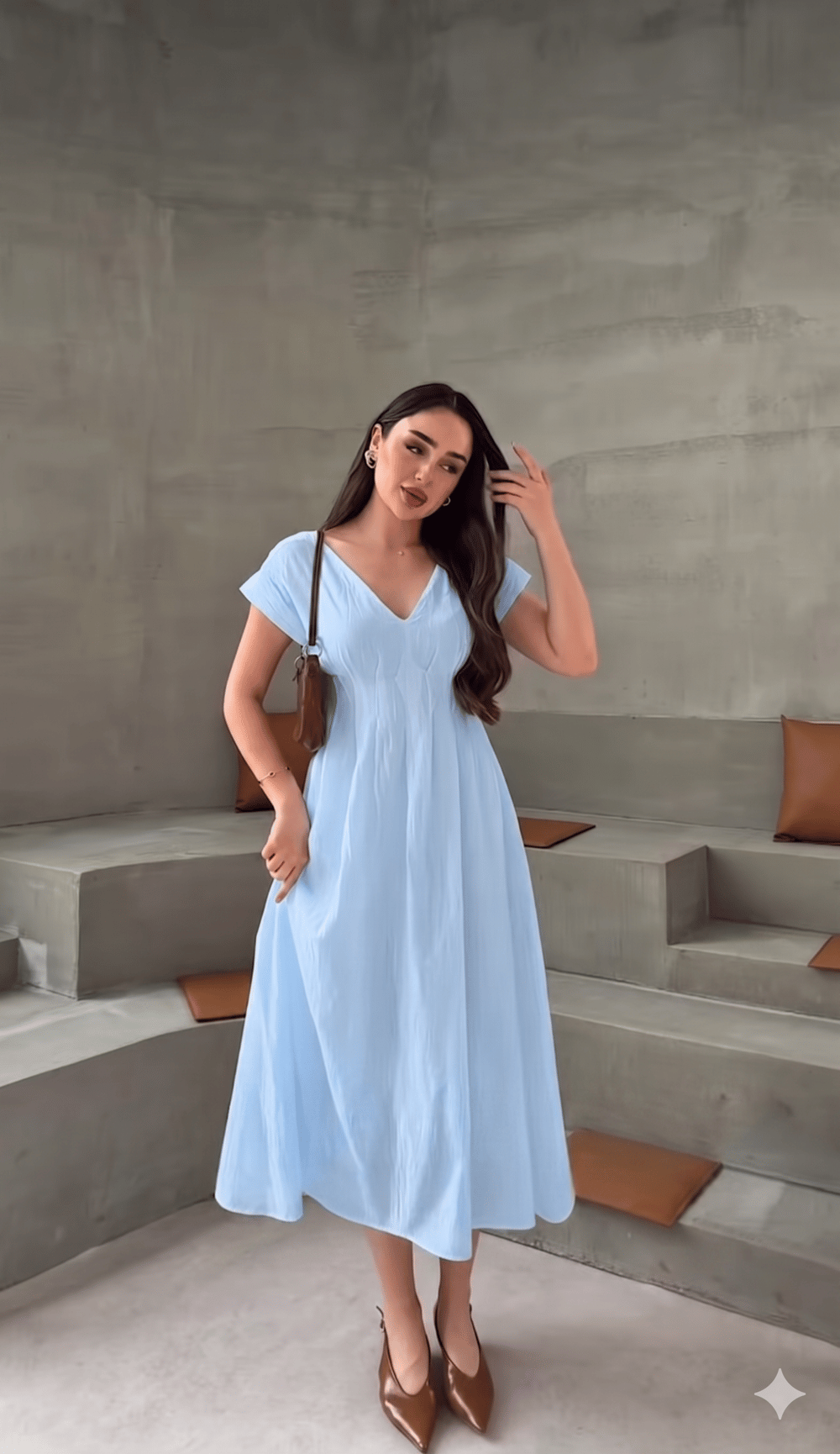 RU 3082 KETEN ELBİSE