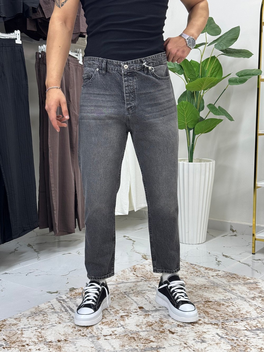 WE11 Gri Bf Jean