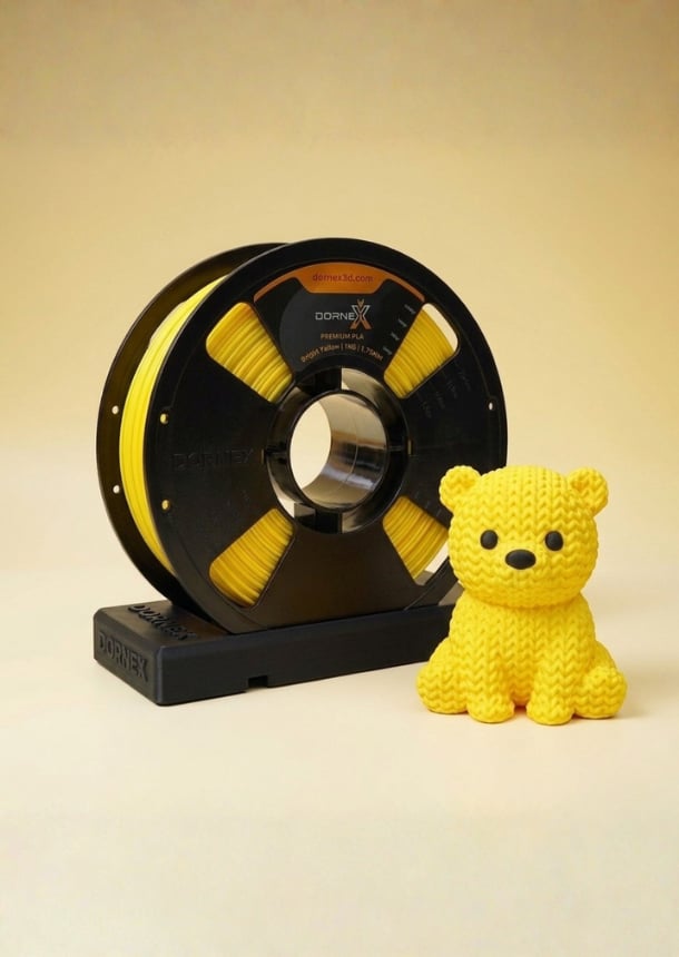 DORNEX Açık Sarı Premium PLA Filament (1 KG)