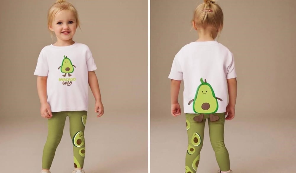 Cg Kids Avacado Baby Deyaylı Kız Çocuk Taytlı Alt Üst Takım