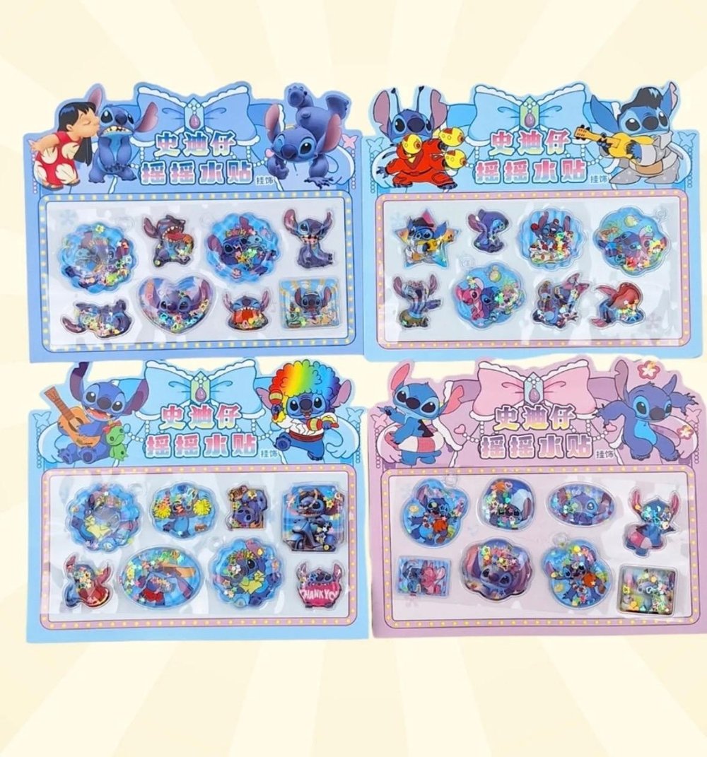 Cg Kids Stitch Temalı 3d Sulu Sticker Seti İster 1 adet ister 2 adet ister 3 adet alabilirsiniz