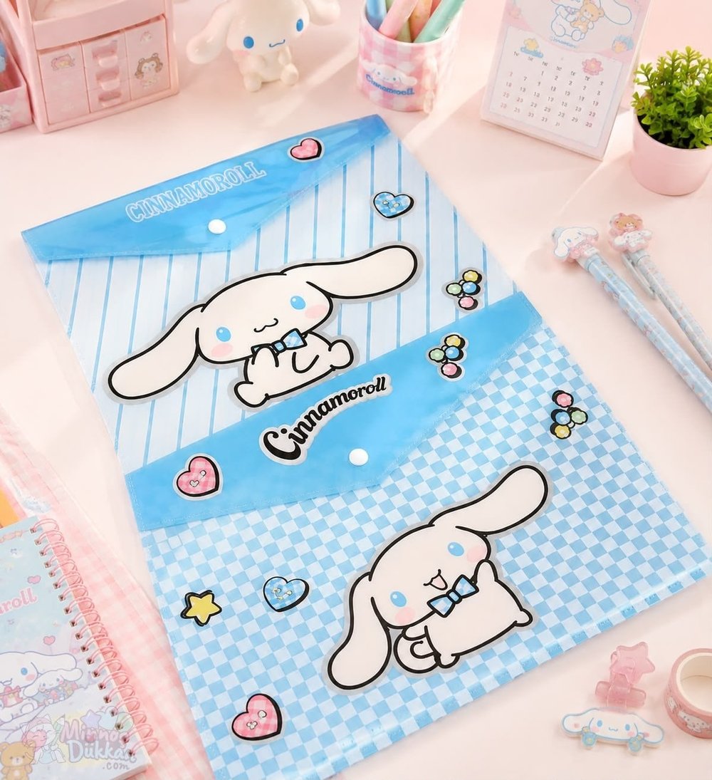 Cinnamoroll Çıtçıtlı Dosya Süper Kalite İster 1 Adet ister 2 Adet Alabilirsiniz