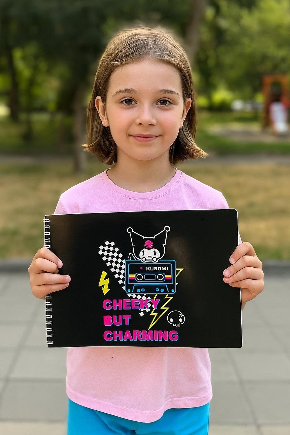 Kuromi Spiralli Resim Defteri 15 Yaprak 17x25cm Süper Kalite Baskı İster 1 Adet İster 2 Adet İster 4 Adet Alabilirsiniz
